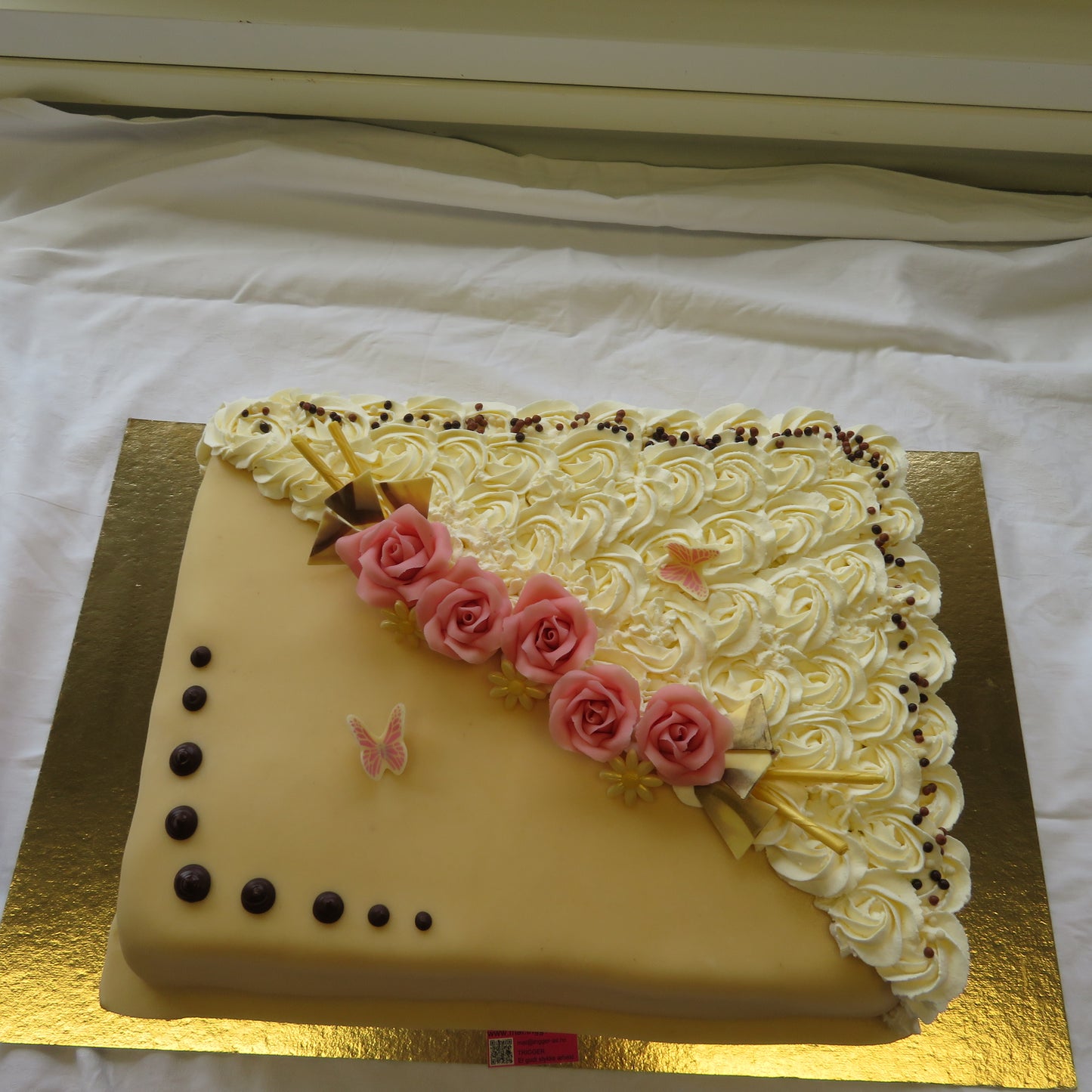 Kake med masipan og krem