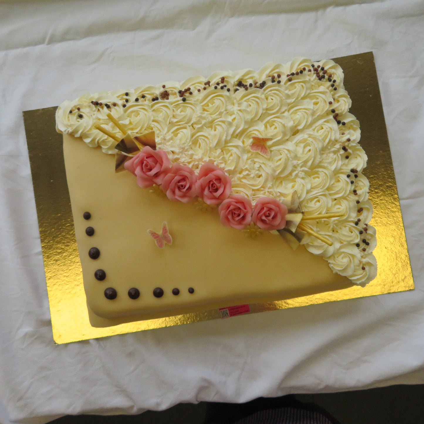 Kake med masipan og krem