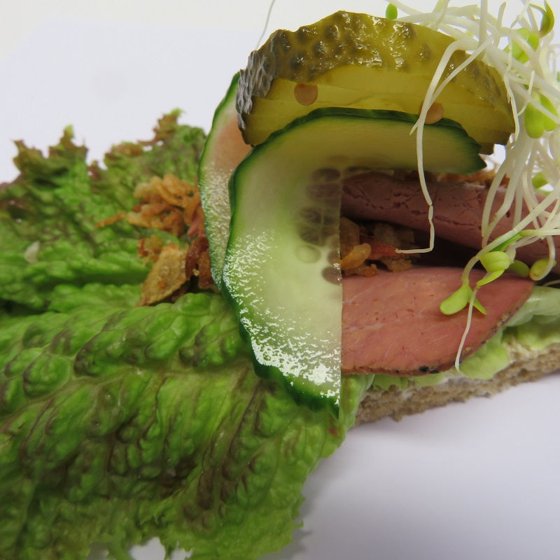 Glutenfri og laktosefri 1/2 påsmurt Rundstykke