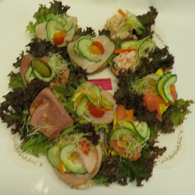 Glutenfri og laktosefri 1/2 påsmurt Rundstykke