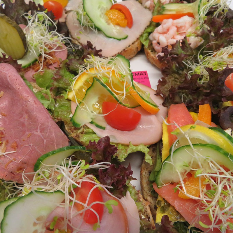 Glutenfri og laktosefri 1/2 påsmurt Rundstykke