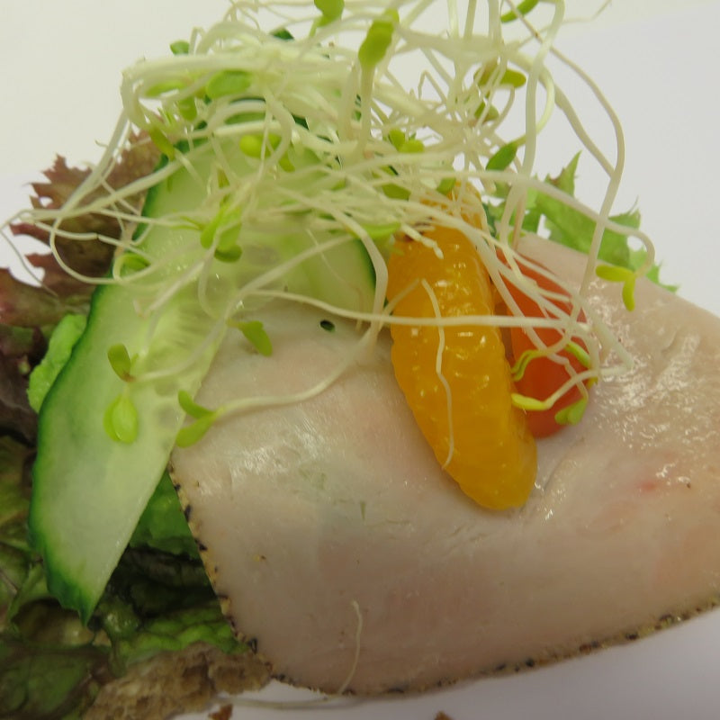 Glutenfri og laktosefri 1/2 påsmurt Rundstykke