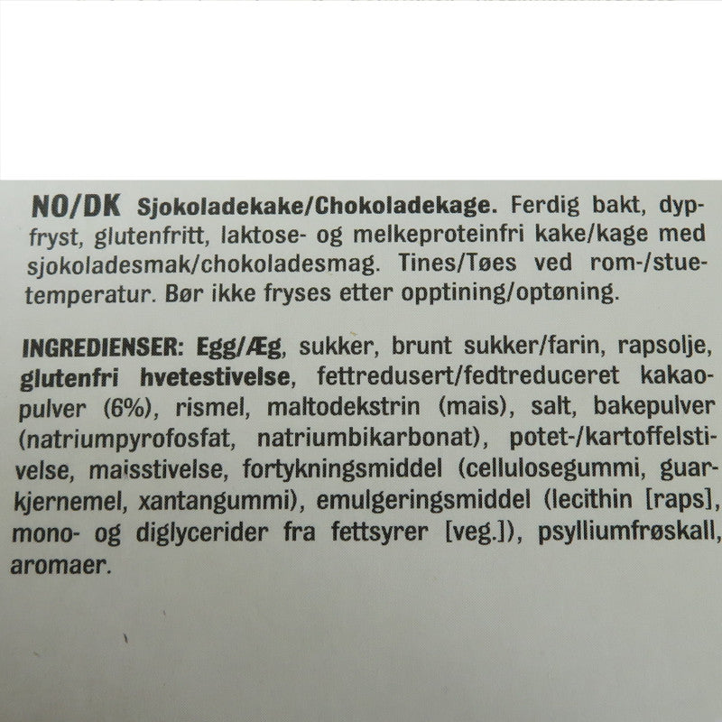 Glutenfri sjokoladekake